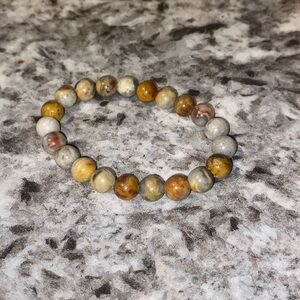 Graveyard Plume Agate - Crystal Bracelet